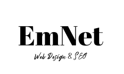 EmNet Web Designing and SEO Logo Black